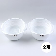 일본 나카야 이중채반 S 700ml (K535) 과일 야채 미니채반, 화이트, 2개