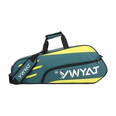 키밍 다용도 스포츠 테니스 라켓 가방 백팩 슬링백, 그린 옐로우, 1개