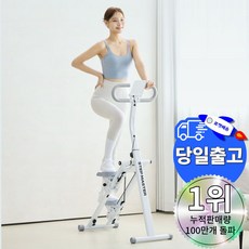 파티마 스탭 마스터 천국의 계단 스텝밀 스텝퍼 가정용 계단 오르기 유산소 운동기구, 화이트