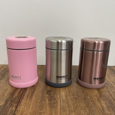PERFECT理想 316不鏽鋼 500ml 真空食物罐/燜燒罐 台灣製造, 玫瑰金, 1個