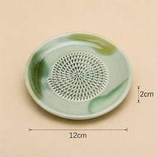 陶瓷研磨盤 磨蒜器 研磨器, 1個, 青暈