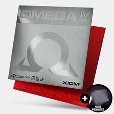 [XIOM] 엑시옴 탁구러버 오메가4 유로 + 구매시 러버보호필름 증정, 1개, 레드맥스
