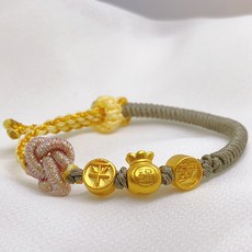 儒家寶寶 彌月金飾 黃金手繩 純金9999 平安福袋編織手繩 彌月禮 寶寶手鍊 滿月/抓周/百日禮