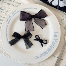 버니테일KC 코티지리본세트<br><SKYBLUE/BLACK/CREAM/PINK><br>*FREE(3개1세트)*