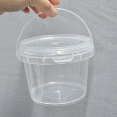 보관 밀폐용기 원형 투명 바스켓 500ml