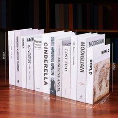 簡約現代假書擺件仿真書道具書模型樣板房店鋪裝飾品創意書柜書盒, 白+灰12本不重復