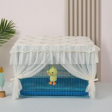 반려동물 모기장 보호 안전 문 고양이 강아지 방묘문, 윈두오크림