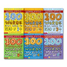 Scholastic 100 Words Vocabulary Kids Need To Know 1 2 3 4 5 6, 1~6 Grade