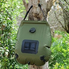 휴대용 샤워팩 20l 간이 물주머니 워터백 차박 캠핑용 보관용백 간편샤워 다용도워터백, 그린