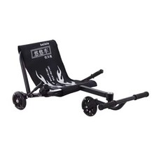 레이싱 웨이브롤러 고카트 4단 레드 발자동차 페달 발 조립 조명휠 전복방지 빨강 드리프트, H, 파랑 충돌방지등 무음악, 1개