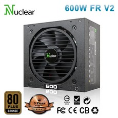 Nuclear FR.V2 600W 電源供應器, 1個, Nuclear 600W(銅牌)