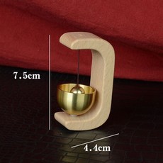 磁吸木質門鈴 入戶提醒鈴, 多巴胺风铃【原木色】,叮——門鈴一響  黃金萬兩, 1個