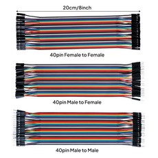 40핀 아두이노 점퍼케이블 20cm 암암 F-F 점퍼선, 1개