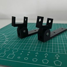 白色可調節角度散熱器支架，電腦零件散熱輔助，簡約設計，安裝簡便, 黑色, 1套, 【單網風扇立式支架】黑色一對裝