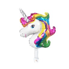 예쁜풍선 풍선대통령 미니 유니콘얼굴은박풍선-유니콘풍선, 핑크