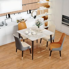 WISFOR 포세린 세라믹 식탁 단품 800 직사각형 2인용 4인용, 에메랄드