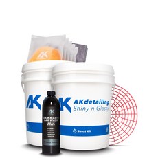 AKdetailing 洗車吧！A咖 兩桶水洗車組-質感白, 1套