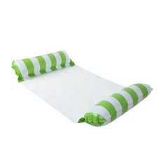 수영용 물 소파 인플레이터블 해먹 워터 매트 풀 파티 액세서리 위에 뜨는, striped green