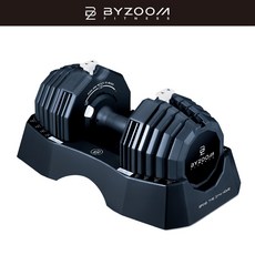 Byzoom Fitness 重量類 調整啞鈴55LB/支，居家健身器材，重量可調，安全耐用, 1個