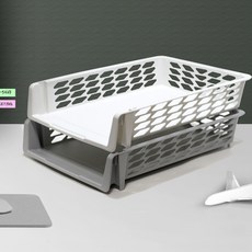 A4 멀티데스크트레이, 가로형, 흰색