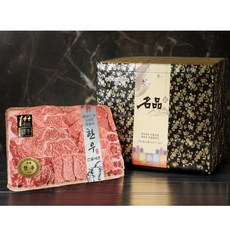 [마장동한우] 투뿔한우 선물 세트 1.4kg 육즙 폭발 (꽃등심/채끝+갈비살+부채살+업진살+살치살), 1세트