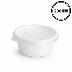 일등팩 쌈장 새우젓 간장 소스 용기 일회용 포장용기 70파이 소 백색, 1세트, 200개