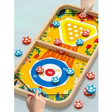 교육용 나무 체스 보드게임 2인용 가족게임 생일 선물 액티브한 실내탁구 즐거운 부모 자녀 대화형 장난감, 1개, H_다섯 가지 체스 + 비행 체스