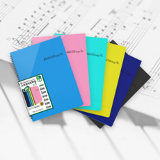 모닝글로리 음악파일 20p, 6색혼합(10개), 1세트