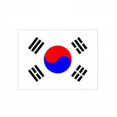 태극기 게양용 80-120, 흰색, 1개
