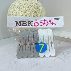 (ABM도매콜) 엠비고 스타일 빨래집게 7입, 상세페이지 참조, 1개