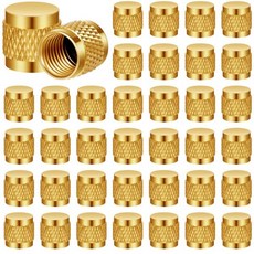 14 플레어 캡 원형 황동 재질에 네오프렌 O 링 실링 HVAC 밸브 캡(50개), 25