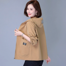 NUNUHANA 여성 자켓 캐주얼 후드 집업 바람막이 코트