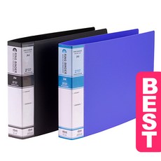 현풍 마이다스A4 PP2공 칼라O링바인더3cm 4120 군자/가로형, 4120 가로형/파랑