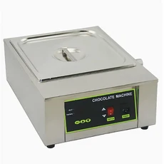 1/2 격자 전기 초콜릿 용해기 디지털 디스플레이 가열 스토브 220V, 01 베이지
