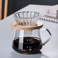 [로하티] 내열유리 핸드드립 커피서버(300ml)/재입고, 1개, 상세페이지 참조, 단품