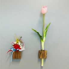 인테리어 벽걸이 미니 화분 납골당 조화 화병 [BEO15872], 보고테 흰색 국화