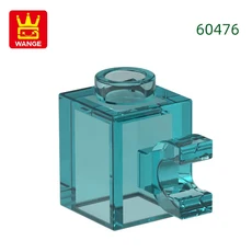 Wange 200 개/몫 60476 수정 된 1x1 클립 블록 Moc 컬러 액세서리 벽돌 DIY 어린이 장난감 부품과 호환 가, 01 200pc, 03 80.Trans-Medium Blue