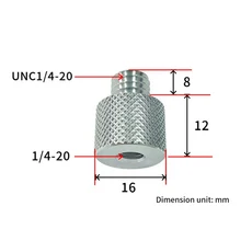 카메라 LCD 모니터용 마이크 스탠드 어댑터 1/4-5/8 암-수 나사, 10 A1