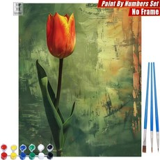 컬러풀 트리 디지털 유화 나무잎 산맥 거실 벽장식 선물, 9. S1125859