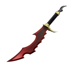 臺灣出貨 動漫我獨自陞級卡米什副劍cos道具刀劍毒牙騎士殺手魔王劍巴魯卡, 騎士殺手, 1個