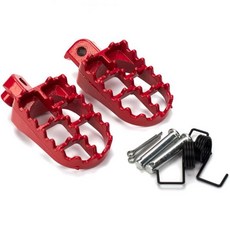 씽우 검은색 오토바이 발받침대 알루미늄 페그 페달 XR50R PW50 CRF70 TW200 KLX110 CRF50 50cc 70cc 90cc 110cc 125cc 타오타오 부품, red, STANDARD