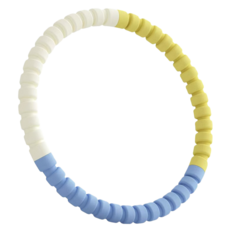 케이엠 마사지 돌기 다이어트 훌라후프 복부 자극 홈트 운동링, 1개, 크림블루