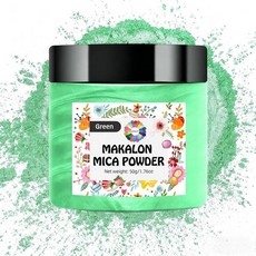 NTWJNJY Cyan MakalON 온 미카 파우더 안료 50g/병 밝은 색상의 미카 파우더 에폭시 수지 네일 아트 비누 만들기 페인팅 타이 염료 텀블러 슬라임, 초록색