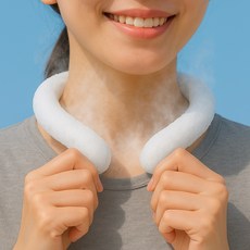 버니드업 심리스 아이스넥 얼음 목걸이, 핫핑크, 1개