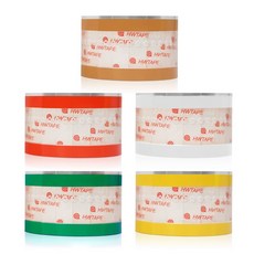 HWTAPE 易撕封口貼，多色可選，輕鬆易撕，黏性持久，適用於各種材質表面, 白色膠台座, 1個