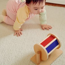 토들러하우스 몬테소리 스피닝드럼 터미타임 아기 장난감