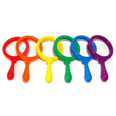 숲체험 학습교구 자연관찰놀이 돋보기 6인세트 어린이 자연관찰도구, 1개