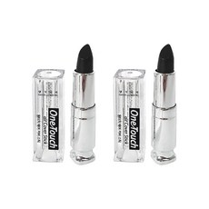 [26년 7월까지] 댕기머리 원터치 헤어 커버 스틱 자연 흑색 4g 2개세트, 2개