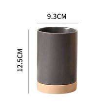 세라믹 수저통 물빠짐 기능 고급 주방정리용품 수저보관함 세트 걸이형 모던한, 1개, C. 회색