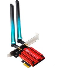 블루투스 53 AX5400 트라이밴드 PC 무선 카드 지원 OFDMA 및 MUMIMO 초저지연 WPA3 로우 프로파일 브래킷 Windows 0